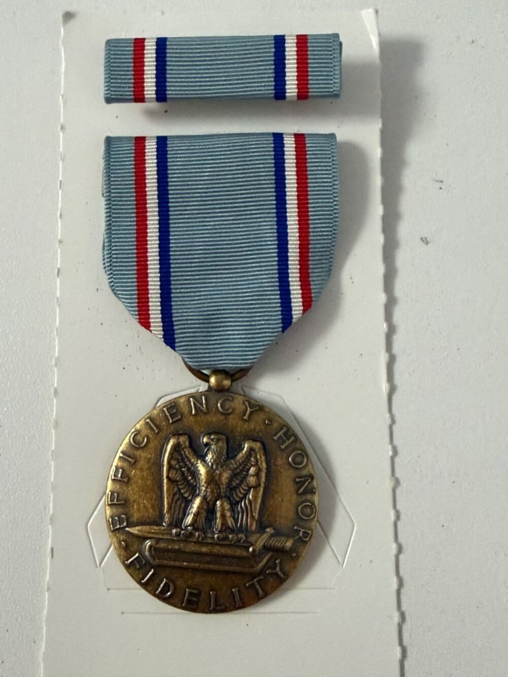 Vintage U.S. Army Good Conduct Medal with Incorrect Ribbon & Ribbon Bar